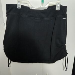 Athletic Works Black Active Skirt With Shorts And Drawstrings
